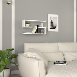 Estante de pared Jenika blanco Practica Hogar