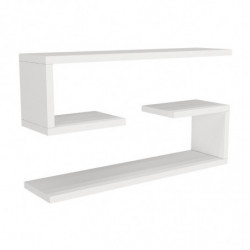 Estante de pared Jenika blanco Practica Hogar