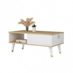 Mesa de centro Delux Zafiro Blanco Practica Hogar