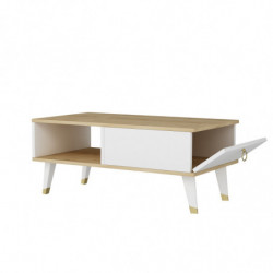 Mesa de centro Delux Zafiro Blanco Practica Hogar