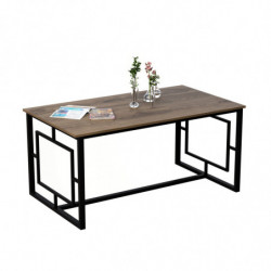 Mesa comedor Alin negro nogal Practica Hogar