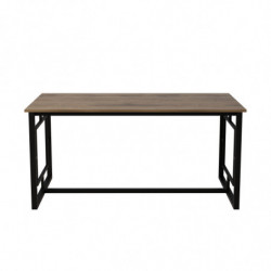 Mesa comedor Alin negro nogal Practica Hogar