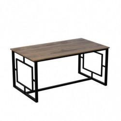 Mesa comedor Alin negro nogal Practica Hogar