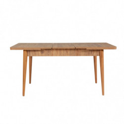 Set mesa comedor extensible y sillas (4 piezas) Vina 0900 pino atlántico Practica Hogar