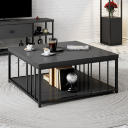 Mesa de centro Zenn antracita negro Practica Hogar