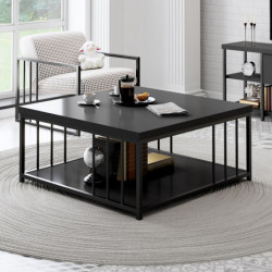 Mesa de centro Zenn antracita negro Practica Hogar