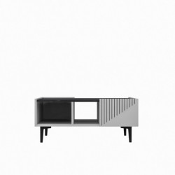 Mesa de centro Draw Blanco Negro Practica Hogar
