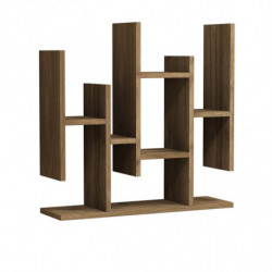 Estante de pared Flower nogal Practica Hogar