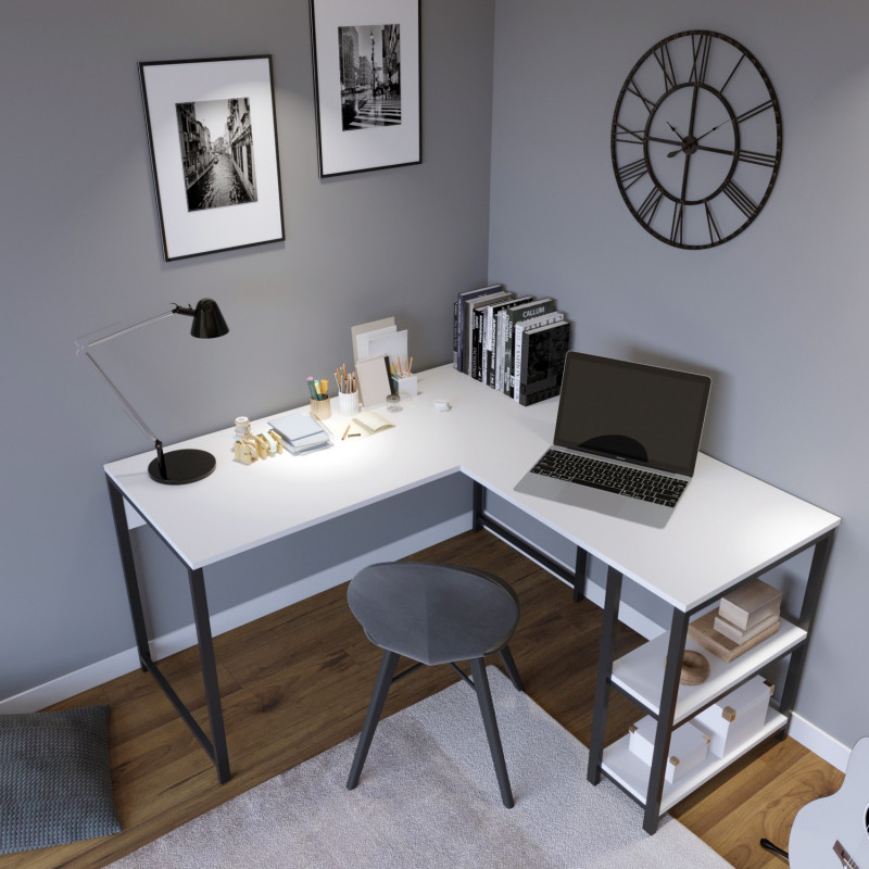 Escritorio de estudio Massası L210 blanco Practica Hogar Escritorio de estudio Massası L210 blanco Practica Hogar