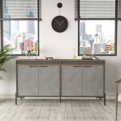 Mueble auxiliar VS5-CGA antracita gris marrón Practica Hogar