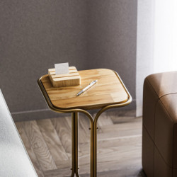 Mesa de centro Shb-001-C Oro Natural Practica Hogar