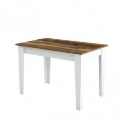 Mesa de cocina Kiev 511 blanco nogal Practica Hogar