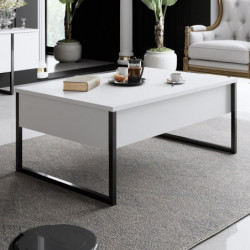 Mesa de centro Luxe blanco negro Practica Hogar