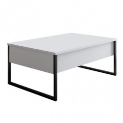 Mesa de centro Luxe blanco negro Practica Hogar