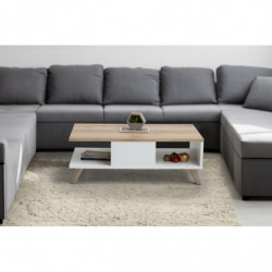 Mesa de centro SUMER O2040 roble blanco Practica Hogar