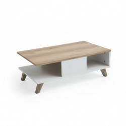 Mesa de centro SUMER O2040 roble blanco Practica Hogar
