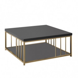Mesa de centro Zenn dorado antracita Practica Hogar