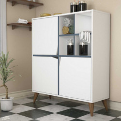 Mueble auxiliar Pulse blanco azul Practica Hogar
