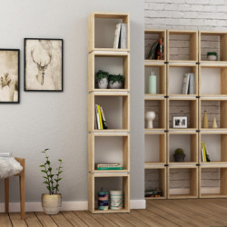 Librería Multi roble blanco Practica Hogar