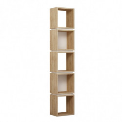 Librería Multi roble blanco Practica Hogar