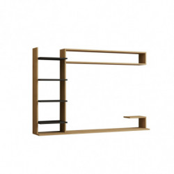 Mueble TV con estante Noble antracita zafiro Practica Hogar