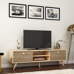 Mueble TV Newyork Roble Zafiro Practica Hogar