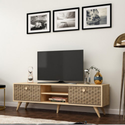 Mueble TV Newyork Roble Zafiro Practica Hogar