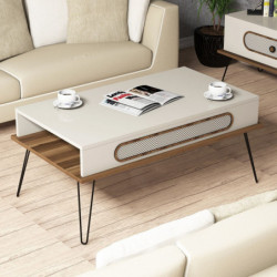 Mesa de centro Ekol crema Practica Hogar