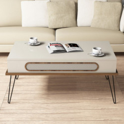 Mesa de centro Ekol crema Practica Hogar