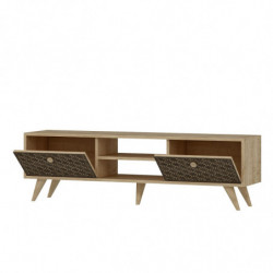 Mueble TV Newyork Roble Zafiro Practica Hogar