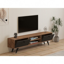 Mueble TV Tumuki pino atlántico antracita Practica Hogar