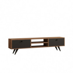 Mueble TV Tumuki pino atlántico antracita Practica Hogar