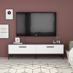 Mueble TV inel Antracita Blanco Practica Hogar