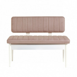 Set mesa comedor extensible y sillas (5 piezas) Vina piedra blanco Practica Hogar