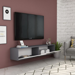 Mueble TV inel Antracita Blanco Practica Hogar