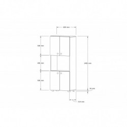 Mueble de cocina Efe nogal Practica Hogar