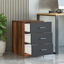 Cajonera Vario C antracita nogal Practica Hogar