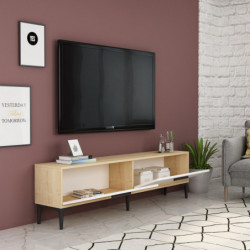 Mueble TV inel Zafiro Blanco Practica Hogar