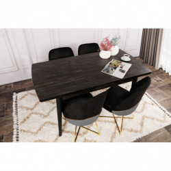 Mesa de comedor extensible inci 1143 negro Practica Hogar