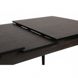 Mesa de comedor extensible inci 1143 negro Practica Hogar