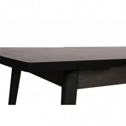 Mesa de comedor extensible inci 1143 negro Practica Hogar