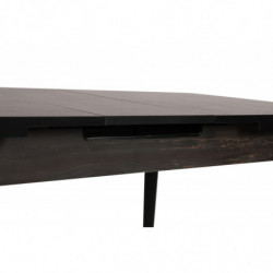 Mesa de comedor extensible inci 1143 negro Practica Hogar