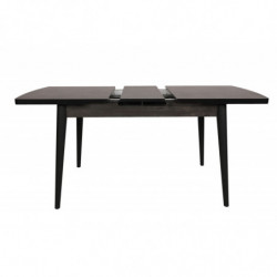 Mesa de comedor extensible inci 1143 negro Practica Hogar