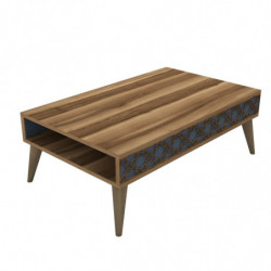 Mesa de centro City calcedonia nogal Practica Hogar