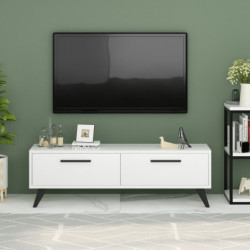 Mueble TV Melisa Blanco Practica Hogar
