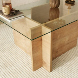 Mesa de centro Escape roble zafiro Practica Hogar