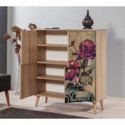 Mueble auxiliar Multilux-733 sonoma roble Practica Hogar