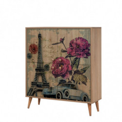 Mueble auxiliar Multilux-733 sonoma roble Practica Hogar