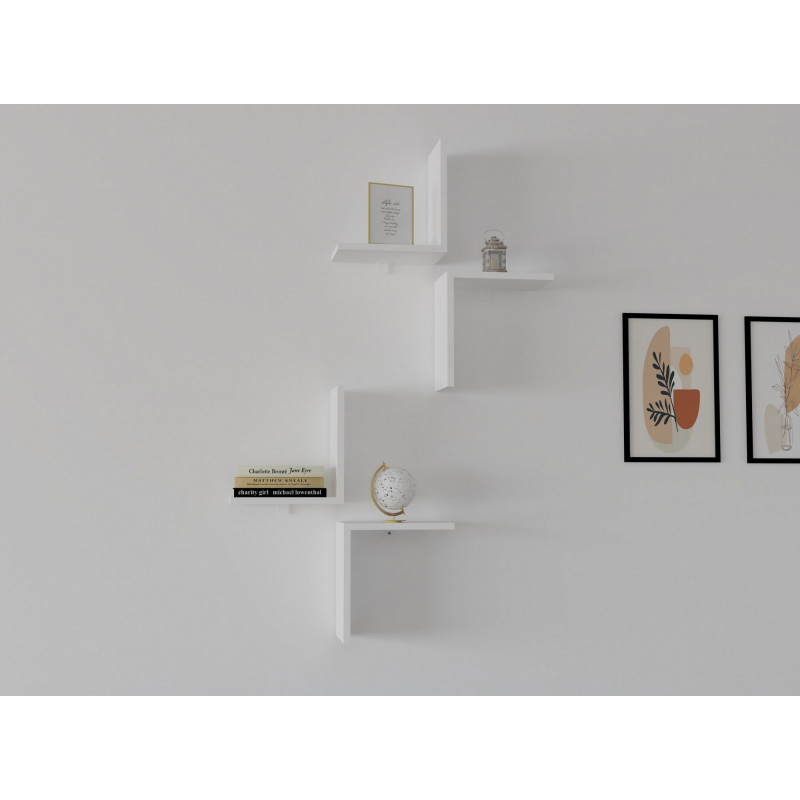 Estante de pared Face blanco Practica Hogar Estante de pared Face blanco Practica Hogar