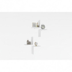 Estante de pared Face blanco Practica Hogar